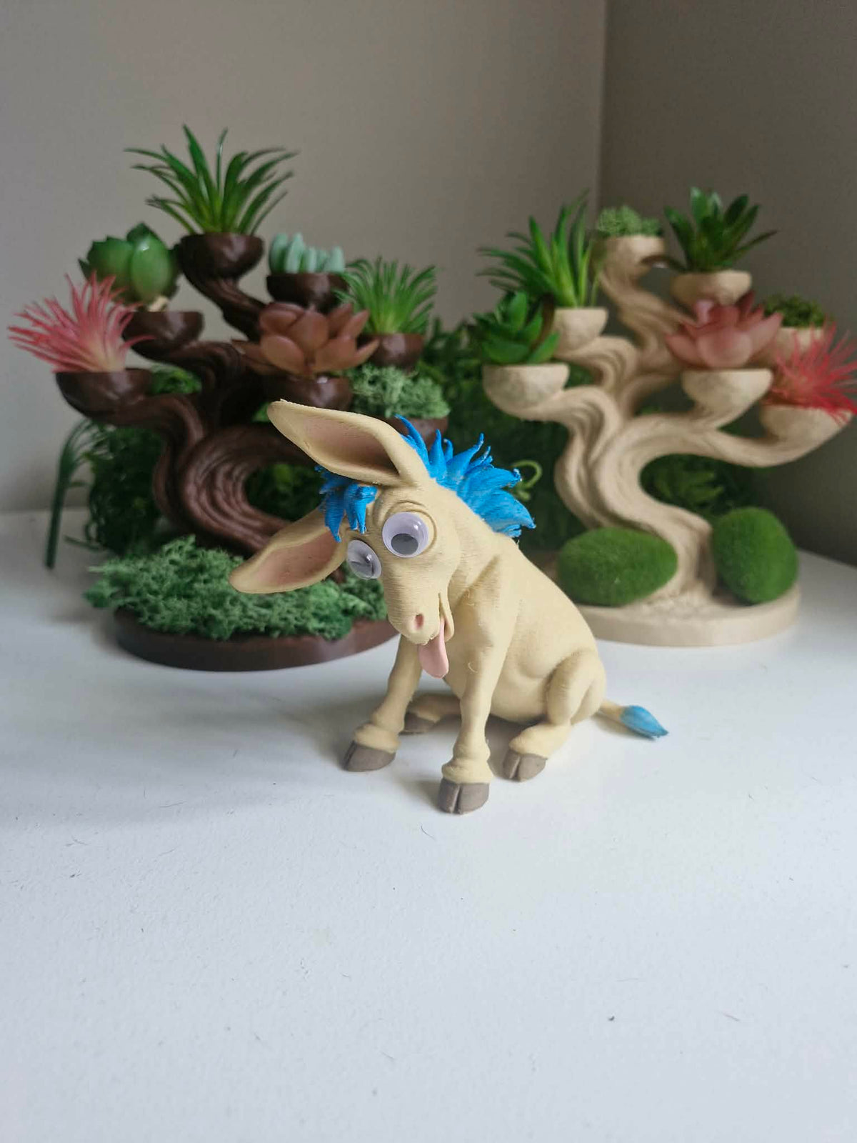 Quirky Pink-Haired Donkey