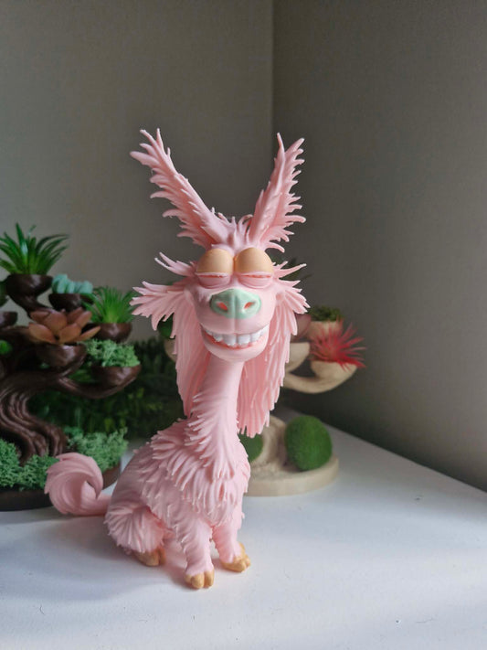 Quirky Pink Donkey – 3D Printed Collectible